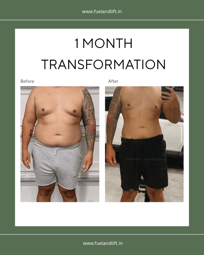 1 month of transformation 2